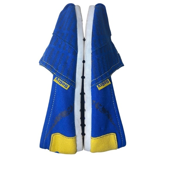 SoGiv Canvas Espadrilles Down Syndrome Slip On Shoes‎ Size 8.5 Blue/ Yellow - Picture 6 of 8